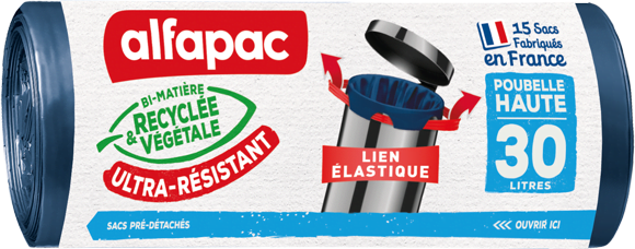Promo Sacs poubelle ultra-résistant à lien large ALFAPAC chez Coccinelle  Supermarché